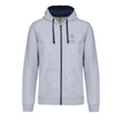 Picture 1/4 -Zip-Up Hoodie - Oxford Grey/Navy - XL