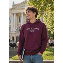 Kapucnis pulóver - Burgundy