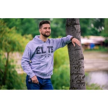 Cipzáras pulóver - Oxford Grey / Navy - L