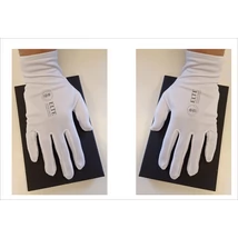 White gloves for graduation with ELTE logo, (women's size 7)