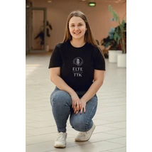 ELTE TTK póló Unisex  fekete - ELŐRENDELHETŐ