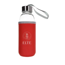  Dokath Glass Water Bottle - 420 ml - Red