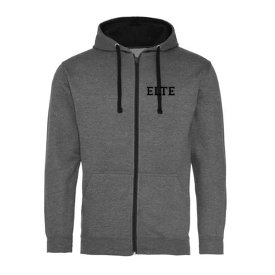 Gray Sweater with Zipper - L