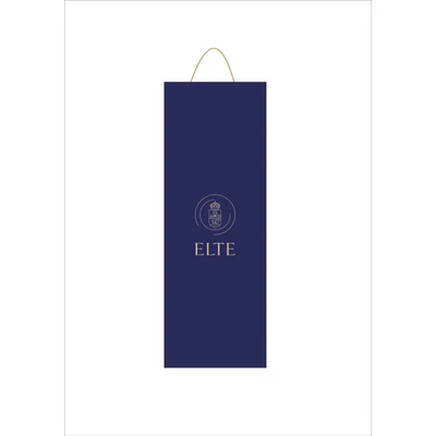 ELTE-branded wine paper bag - blue