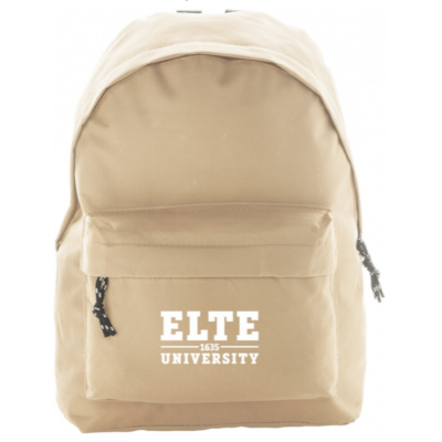Discovery bézs hátizsák ELTE logóval