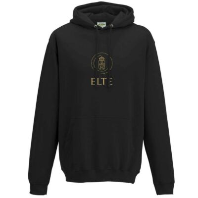 Fekete -Arany ELTE unisex pulóver XS