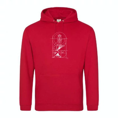 Egyedi pulóver 0034 - fire red