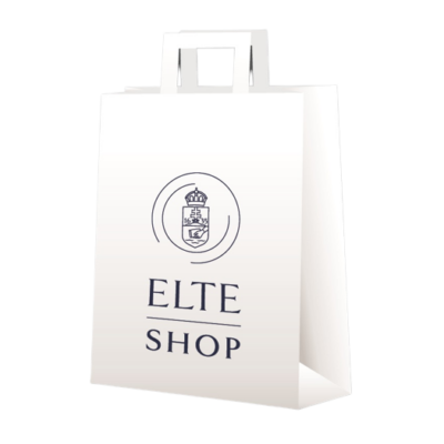 White paper bag with ELTE Shop logo.