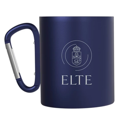 Odisha engraved steel mug with carabiner