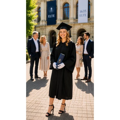 Graduation Gown and Cap Set - M